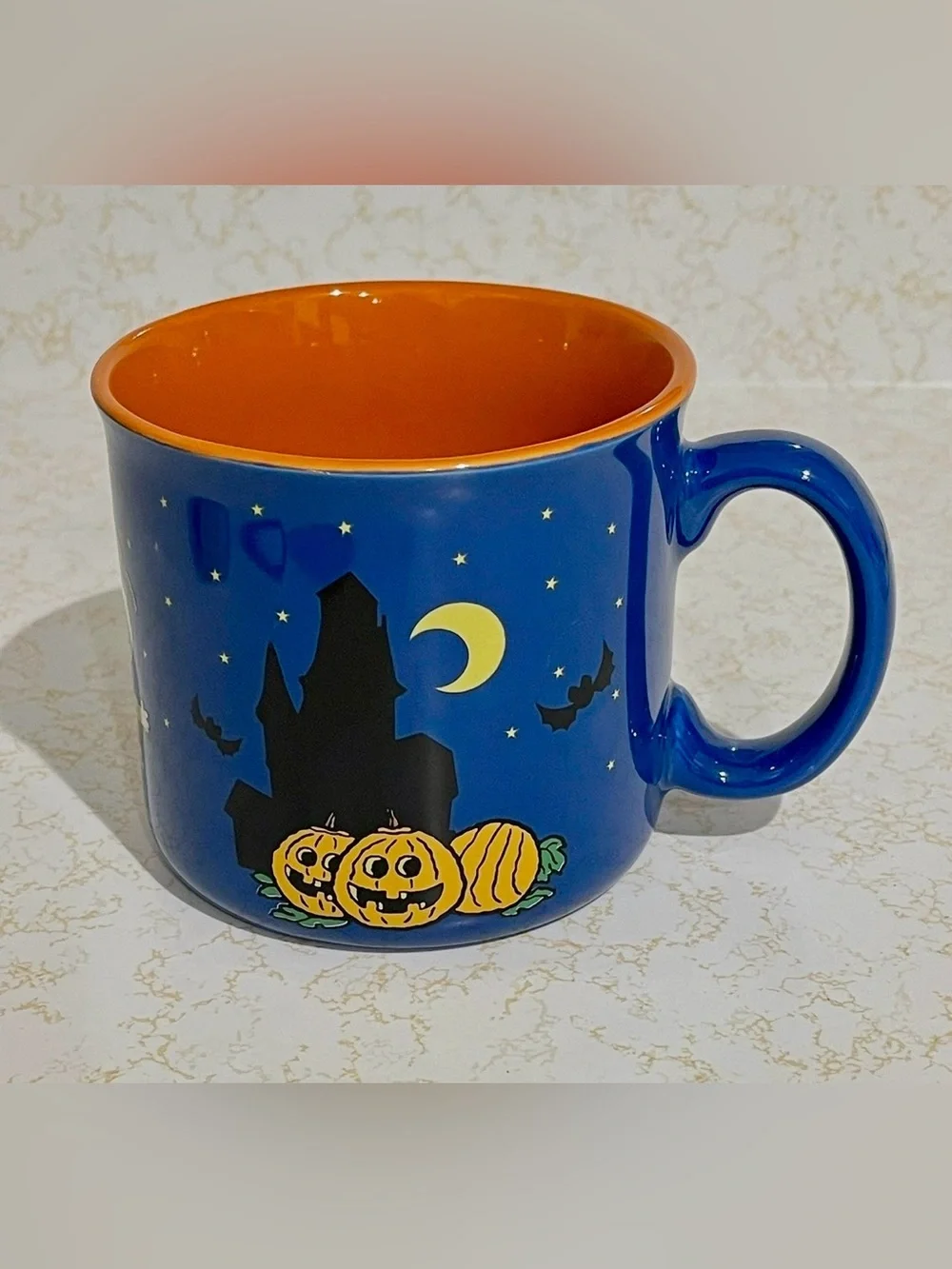 Peanuts Gang Coffee Mug Halloween Ceramic Charlie Brown Lucy Sally Pumpkin Cup